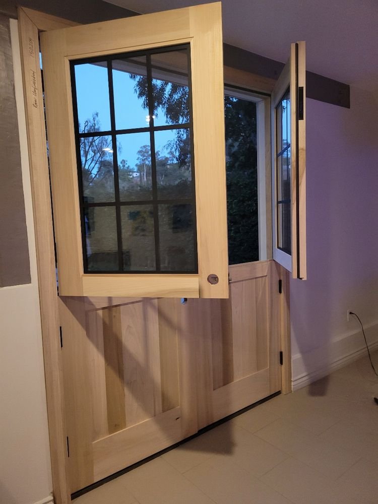 Double dutch door install