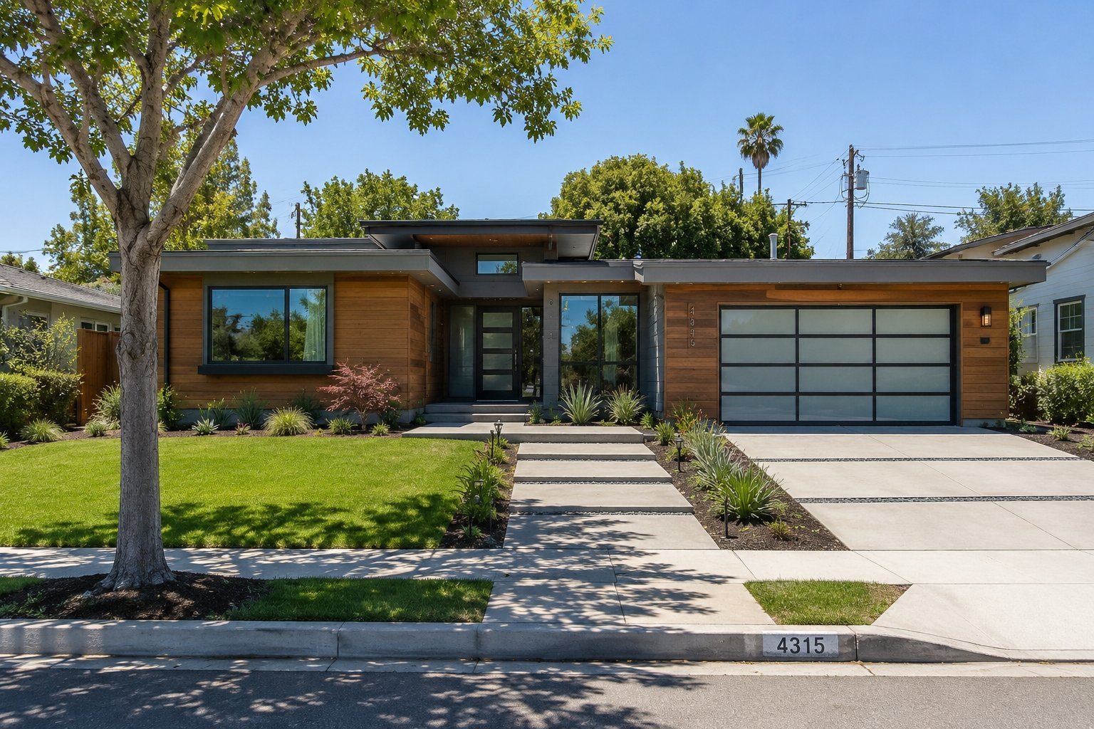 Modern Pacific Palisades home rebuild
