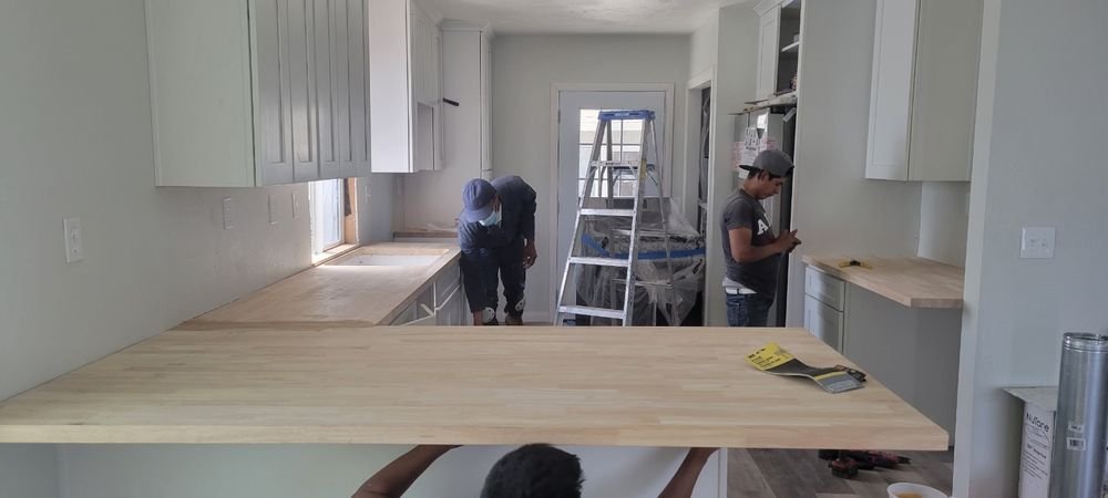 Kitchen build in progress