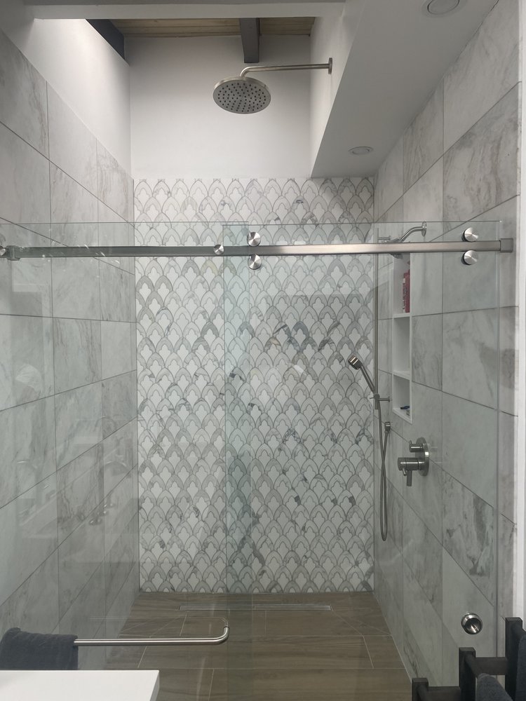 Tile shower remodel