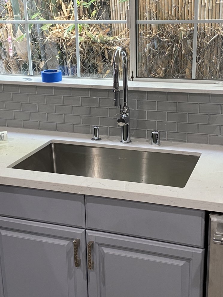 Bathroom sink install